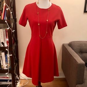NWT Uniqlo Skater Dress in Burnt Orange
